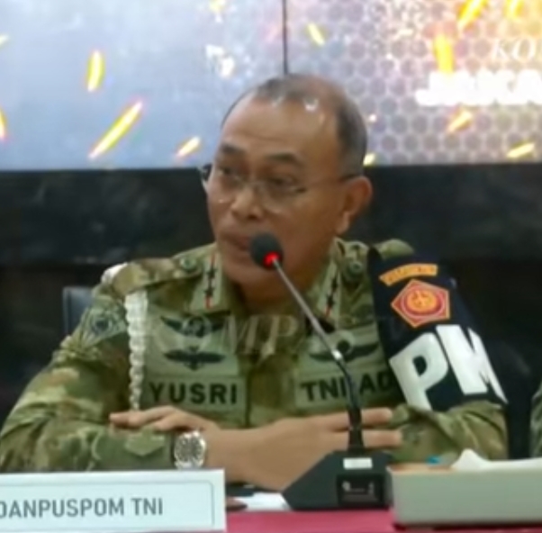 Danpuspom TNI Gelar Konferensi Pers Terkait Kasus Penyiraman Air Keras terhadap Aktivis Kontras