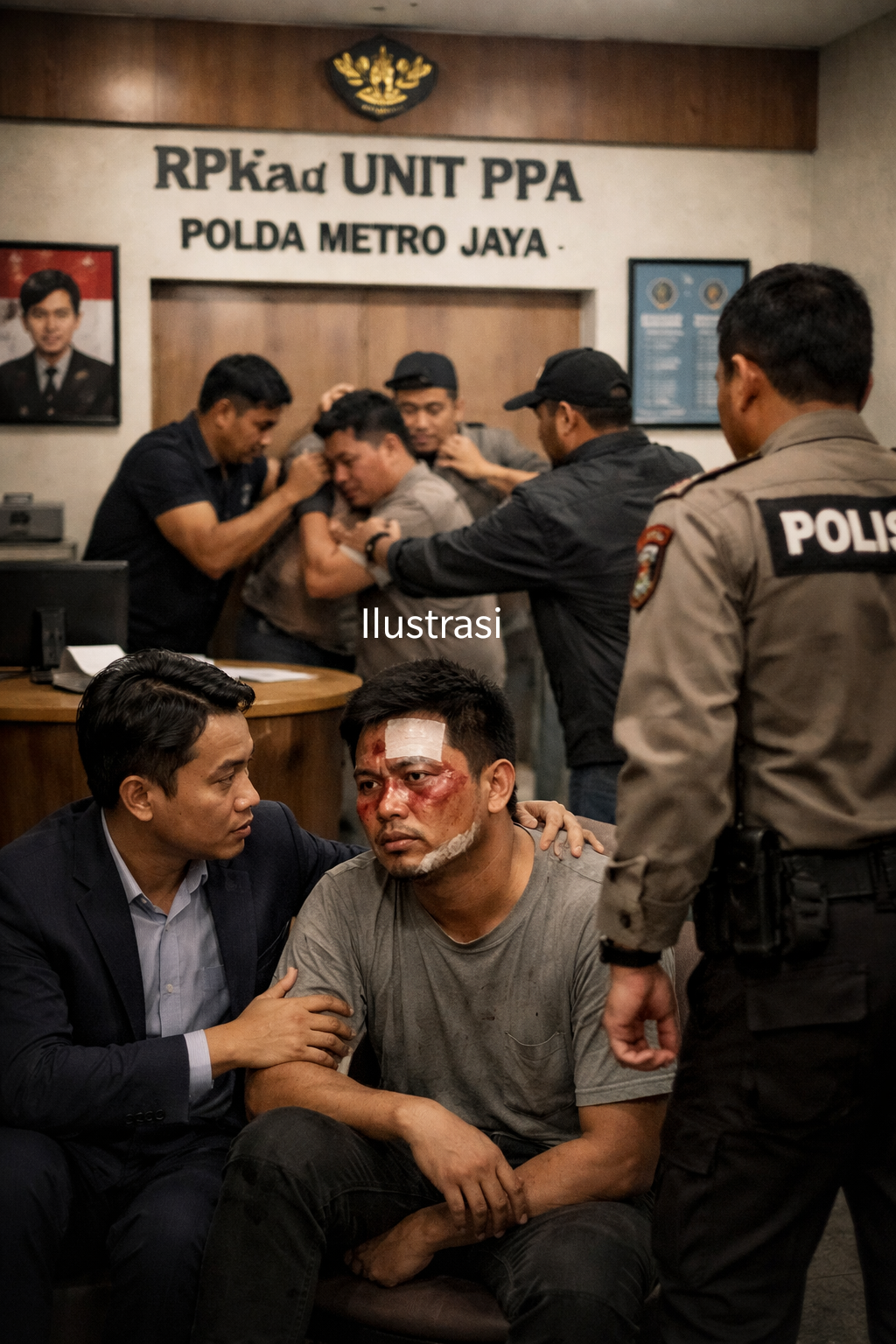 Seorang warga Aceh dilaporkan menjadi korban pengeroyokan di dalam ruang Pelayanan Perempuan dan Anak (PPA) Polda Metro Jaya