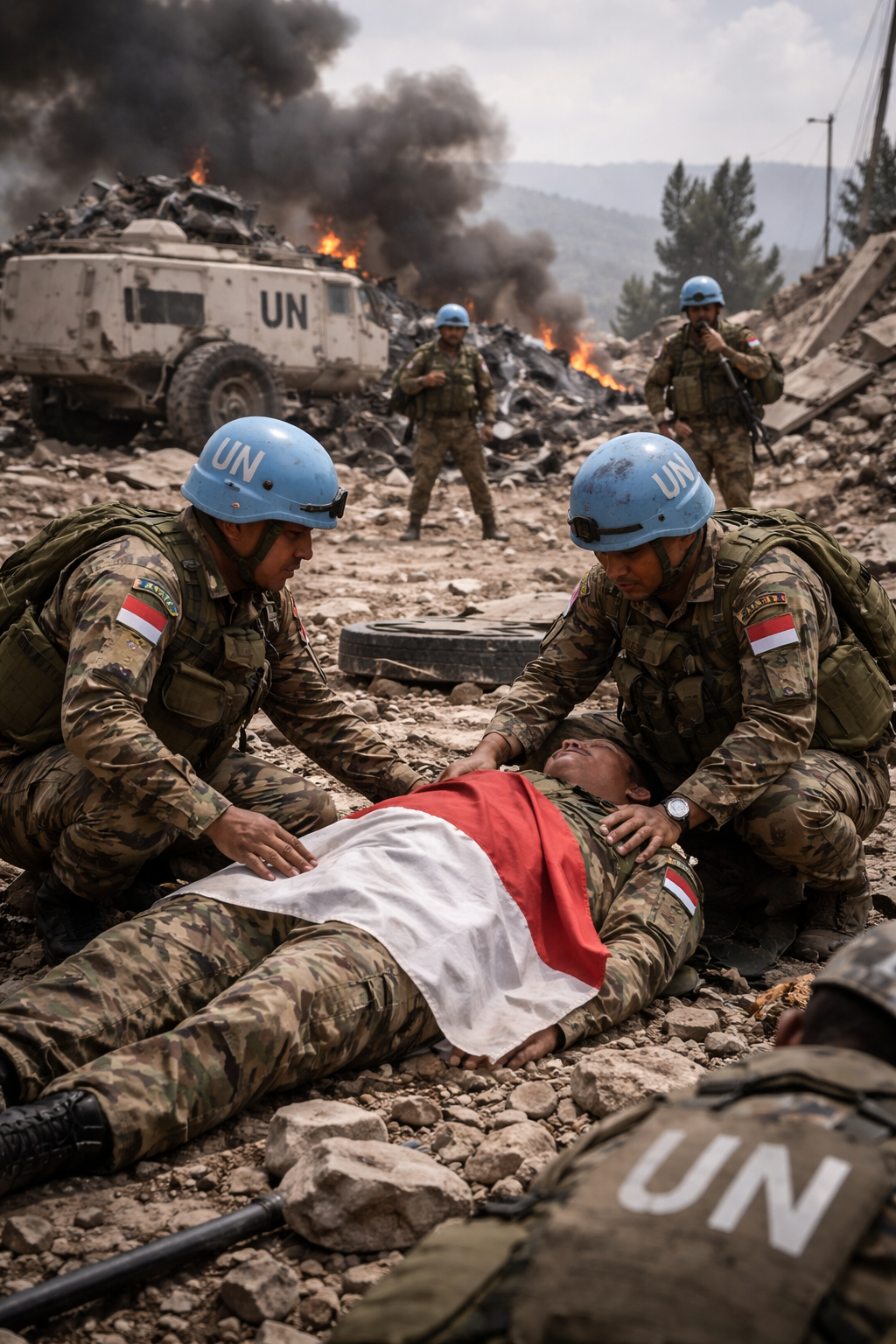 Pasukan UNIFIL di Lebanon Diserang Artileri Israel, 1 orang Personel TNI Dilaporkan Tewas