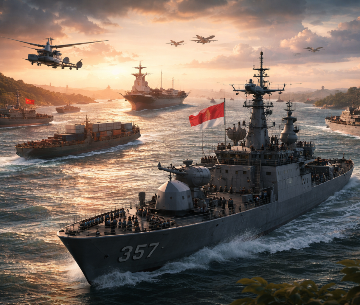 Selat malaka dirong - rong AS Indonesia harus apa??