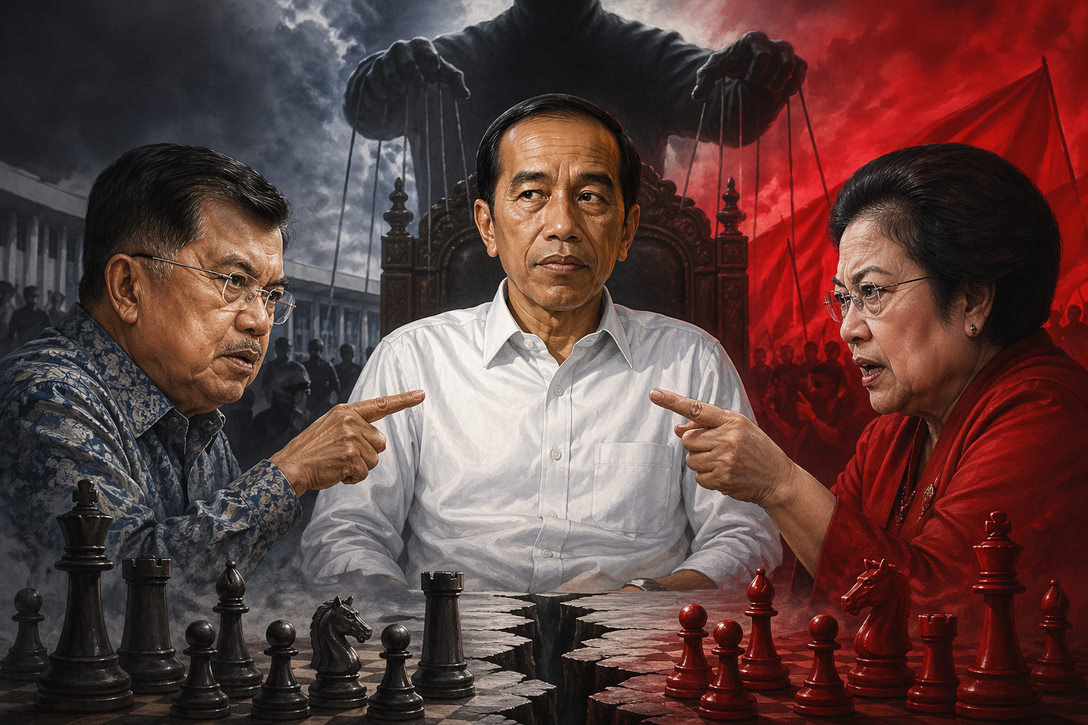 diserang termul, jusuf kalla & pdip serang jokowi jokowi, ungkap penghianatannya